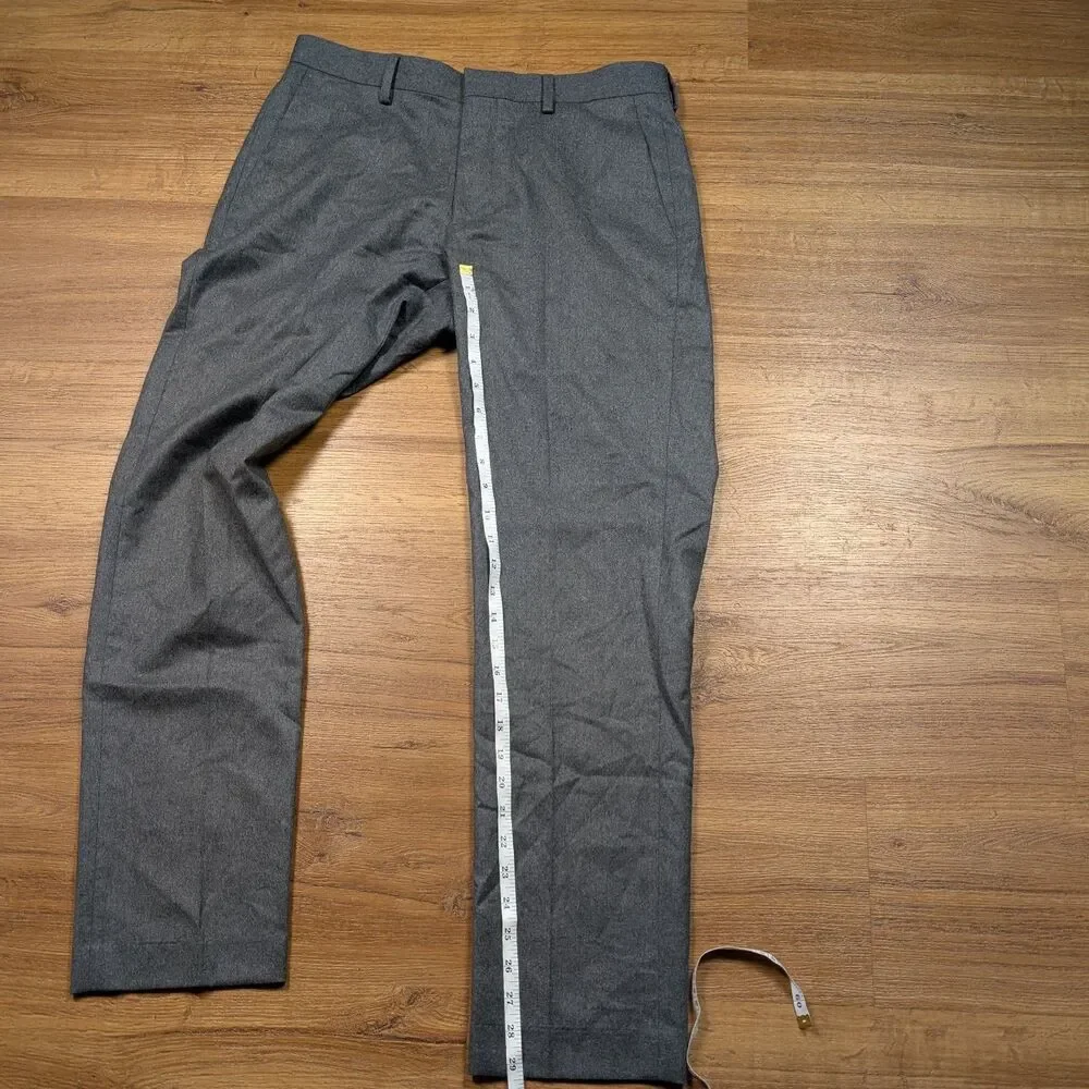 J.Crew Ludlow Dress Pants Men 30x30(29) Gray Vitale Barberis Canonico Wool